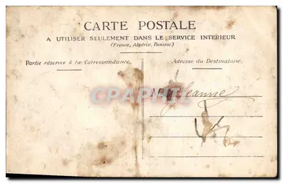 Mulher lendo um livro — estúdio — Carte postale francesa — Verso