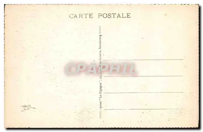 Colmar - Widok dzwonnicy katedry i kaplicy szpitala — wydawca 'La Cigogne', Strasbourg — Rewers