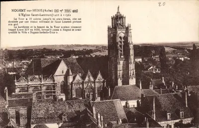 Nogent-sur-Seine (Aube) — Igreja de São Luís (1421-1556) — Editor não identificado, n° de série 20