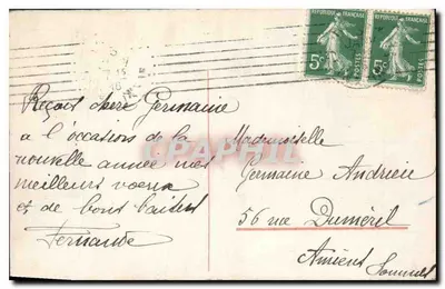 Młoda kobieta czytająca przy lampie — photo d'Atelier Hnmay — n° 60674/3 — Rewers