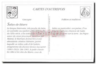 Salies-de-Béarn - Os Piquetalos (de Al Cartero) — Novas Galerias Salisienses, n°66 — Verso