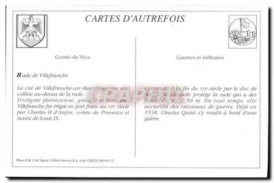 Rade de Villefranche — Vista panorâmica com militar — Édito-Service S.A. n° D2 465 65 — Verso