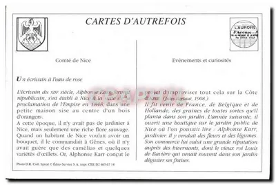 Jetty Promenade — Nice — Publisher: L'Aurore, Nice — Back