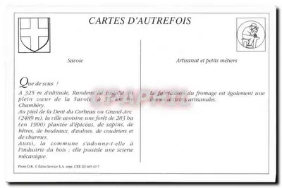 Randens (Savoie) — Plac — Gliché L. Langon — Rewers