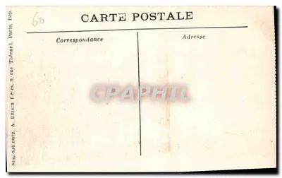 Zamek PIERREFONDS — Widok z Gare — Wydawca A. Bréger, Paryż — Rewers