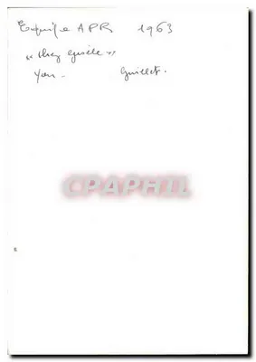 Grupo de homens em um bar — Equipe APR — 1963 — Verso