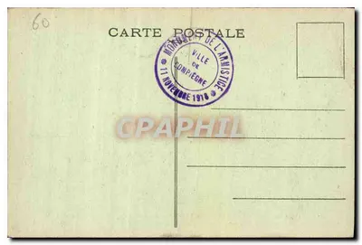 Las COMPIÈGNE — Las Armistice — Miejsce wagonu marszałka Foch — Magès, Architekt — Rewers