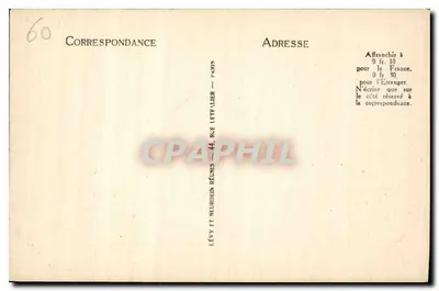 Zamkowy ruinowany Pierrefonds — Zbudowany w 1390, odnowiony w 1858 przez Viollet-le-Duc — n° 225 — Rewers