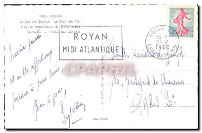 Royan — Ville Moderne — éditeur Réal-Photo, n° de série non visible — Rewers