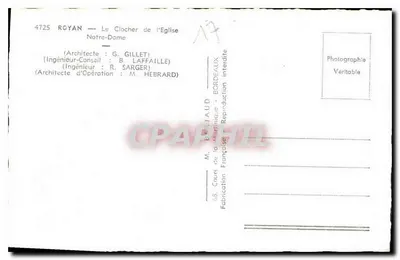 Royan — Wieża Kościoła Najświętszej Panny Maryi — Wydawca Tito — Rewers