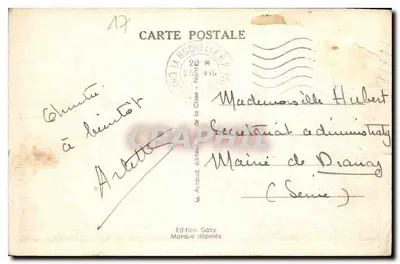 La Rochelle — Il Porto e le Due Torri — Gaby, n° 3332 — Verso