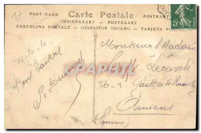 Saintes — Arene Gallo-Rzymskie. Widok ogólny — Wydawca: Francuska, n° 216 — Rewers
