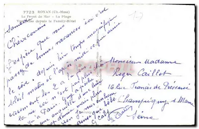 Royan (Charente-Maritime) - Vista tomada desde el Family-Hôtel — Editor Elœz — Reverso