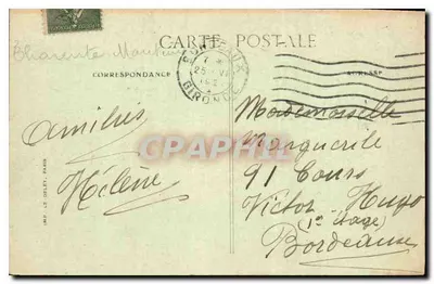 Royan — A Praia de Forcillon — Editor: F. Moreau, Royan — Verso