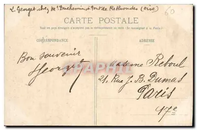 Pierrefonds — Un Angolo del Castello — G. Duclos, editore, a Pierrefonds — Verso