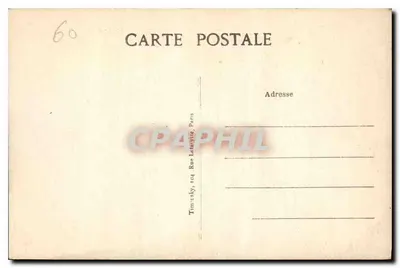 Chantilly — Fachada do Castelo — T.M.K. — Verso