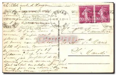 Royan - Square Botton — widok z portu i farby — wydawnictwo Nowych Galerii, nr 11 — Rewers