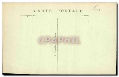 Castelo de Chantilly — Lado Noroeste — A.P. n°4 — Verso