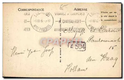Lourdes - A Esplanada e a Basílica - I.L. — Verso