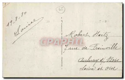 Tal von Gripp - Wasserfall von Tramezaygues — Bagnères-de-Bigorre — anonymer Verleger, Nr. 63 — Rückseite