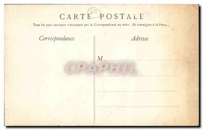 Cauterets — O ponte da Espanha — Ed. F. V. n° 75 — Verso