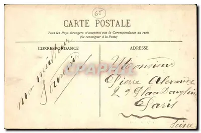 Lago de Gaube - Environs de Cauterets — BR - 1119 — Verso