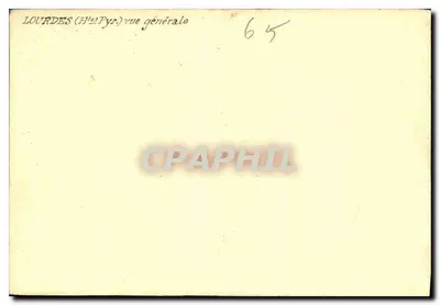 Lourdes (Hautes-Pyrénées) — vista generale — n. 65 — Verso