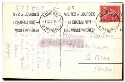 Lourdes — La Basilique et le Gave — n° 244 — Rewers