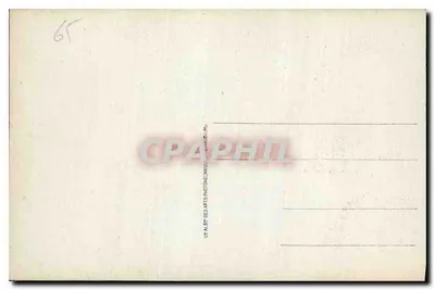 Bilhete postal antigo Cauterets — A Vale de Lutour — CAP, n°103 — Verso