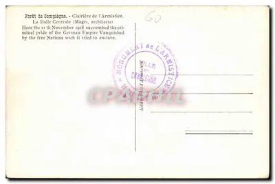 Las Compiègne — Las Armistycyjny — Centralna Płyta — L'H. Paris — Rewers