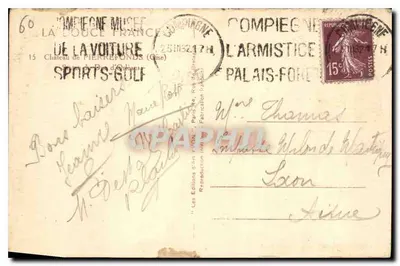 Statua jeździecka — Compiegne — Yvon — Rewers