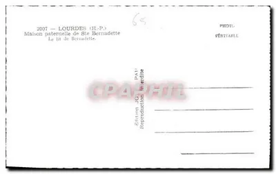 Dom ojca św. Bernadettki — łóżko Bernadettki — Wydawnictwo JG-PAT — Rewers