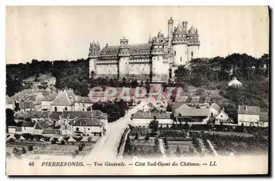 PierreFonds — Widok ogólny — Strona południowo-zachodnia zamku — LL