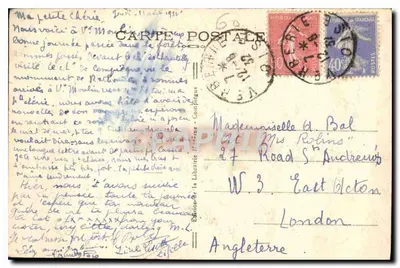 Pałac w COMPIÈGNE (Oise) — widok budynku głównego — Wydawnictwo Librairie Martine, nr 16 — Rewers