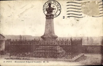 Pons — Monumento Edgard Combes — Fot. Marcel Delboy, Bordeaux