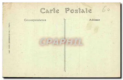 Château de Chantilly — De Eerste trap, detail van de trap — ND. Fot. — Achterkant