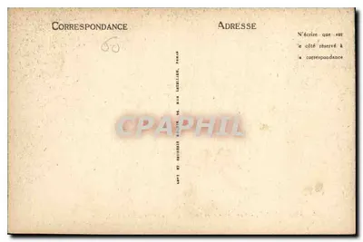 Compiegne — Widok zacieniony pod tonelą i schodami zamku — LL — Rewers