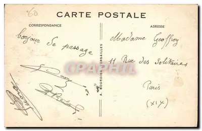 Castelo de Chantilly — Fachada Oeste — Verso