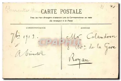 Royan - Côte d'Argent - Les Rochers à Vallières - BR - 853 — Verso