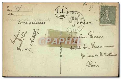 Pontaillac — A Praia — LL. n°229 — Verso