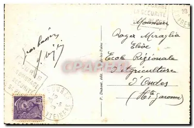 Fouras-les-Bains (Charente-Inférieure) — Rybactwo na Czerwonej Przystani — P. Dupont, wyd. nr 856 — Rewers