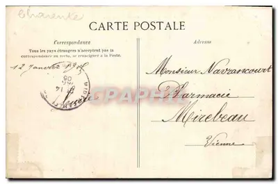 Environ de Royan : La Grotte aux Fées, à Vallières — Éditeur : Postes, n° 88 — Verso