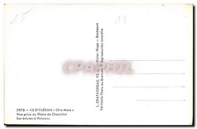 Wyspa Oléron — Zasady rybackie — L. Chatagneau, 92, ul. Victor Hugo, Bordeaux — Rewers