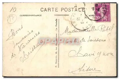 Meschers-les-Bains - Pointe de la Couronne — wydawca nieznany, nr 107 — Rewers