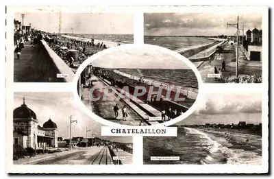 Chatelaillon — Vista da praia e da dique — Edições Artaud e Iils