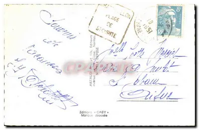Chatelaillon — Vista da praia e da dique — Edições Artaud e Iils — Verso