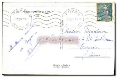 Plaża Royan-Pontaillac — widok wybrzeża — Wydawnictwo GABY — Rewers