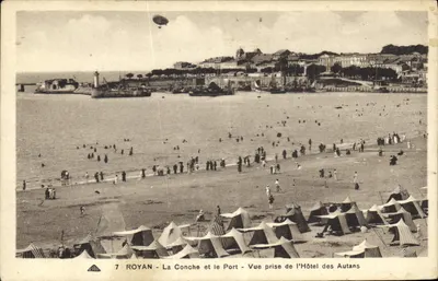 Royan - La Conche et le Port - Vue prise de l'Hôtel des Autans