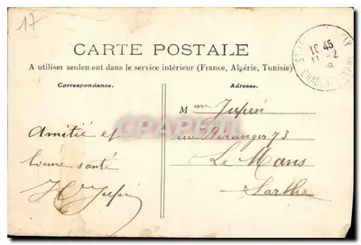 Estátua de Regnard de SAINT-JEAN-d'ANGÉLY — Coleção A. Roge — Verso