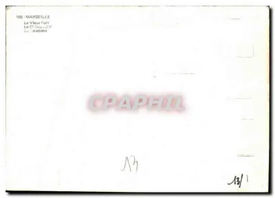 Marselha — Porto Velho, O Castelo de If, A Canébière — Souvenir de Marselha, editor Massilia Civitas, n° 156 — Verso